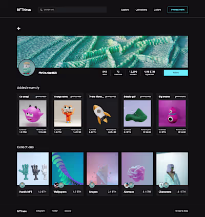 NFT marketplace 