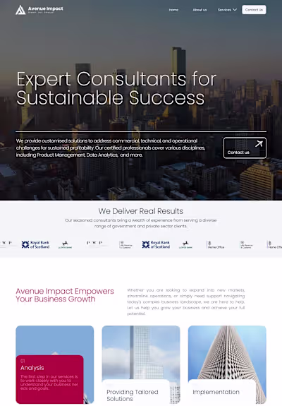 Avenue Impact Platform Development