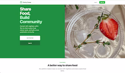 PantrySwap - Neighborhood Food Sharing App