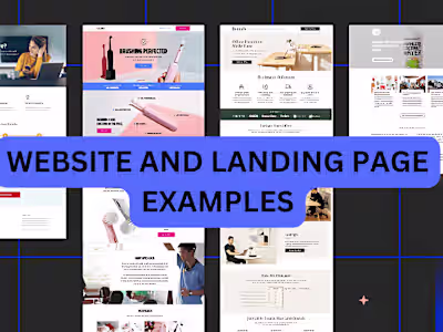 Website and Landing Page examples