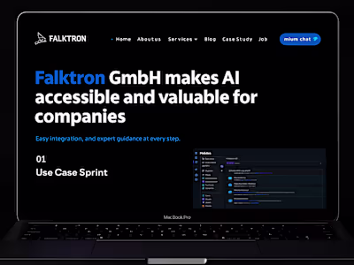 Falktron GmbH Landing page mdx content management