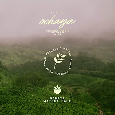 Branding for Ochaya Created branding guide for matcha brand ...