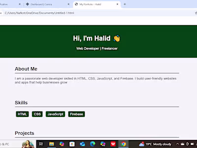 Personal Portfolio Website