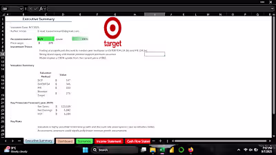 Professional 3-Statement Financial Model & Valuation Analysis