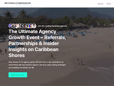 Landing Page for Business Coaching Event 