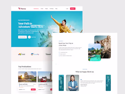 Travel Landing Page Design