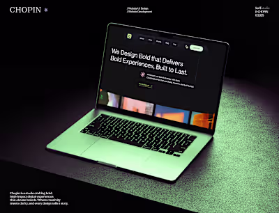 Chopin– Bold Website Design for AGENCY WEBSITE