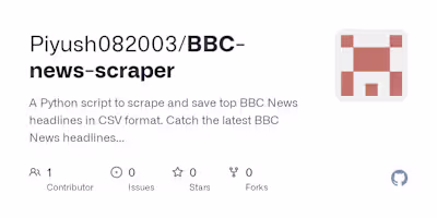 BBC News Scraper Development