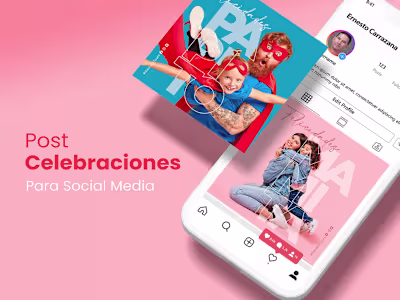 Eye-catching social media posts that celebrate special moments