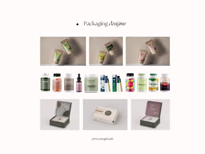 Food Packaging Design by @morningkhanh