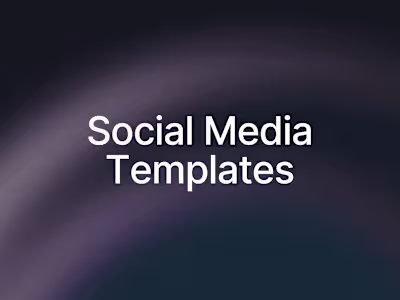 Social Media Marketing Templates