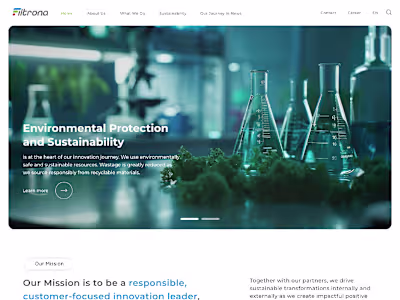 Filtrona Corporate Website Revamp: