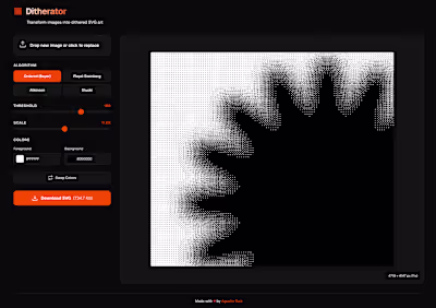 Ditherator: Custom Dithered Image Generator
