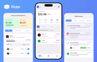 A Subscription Management App Design done for a client!