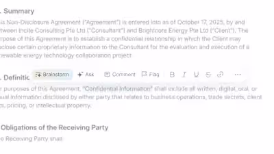 Some design snippet for an AI-powered document management so...