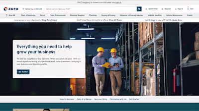 Worked recently on refreshing a supplier page for Zoro. The ...