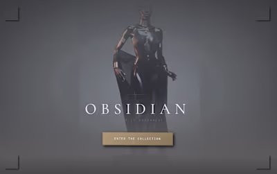 Obsidian Monolith is a digital gallery for an exclusive, han...
