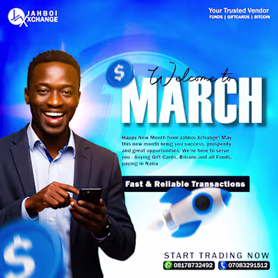 JahBoi Xchange Welcome to March Flyer