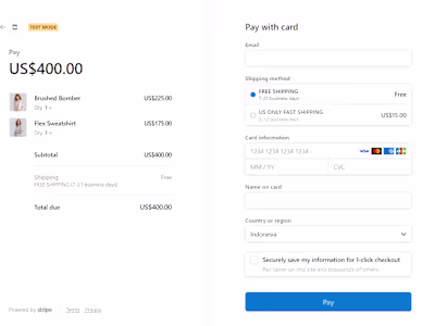 E-commerce for clothing - full-stack with next.js