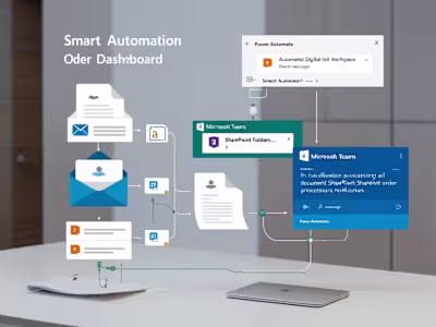 Email-to-SharePoint Order Automation with Teams Notification