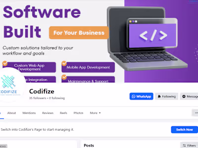 Facebook Page Management & Content Strategy for Condifize
