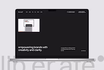 Liberate - Agency Webflow Website
