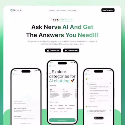 Nerve AI - Framer Wbsite