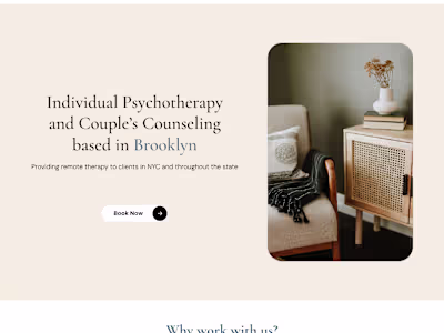 Website Redesign for Brooklyn Therapies Practice