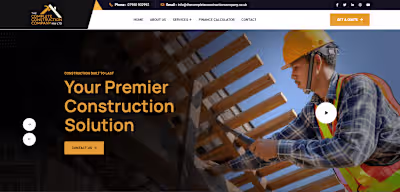 Custom WordPress Site for UK Construction Services