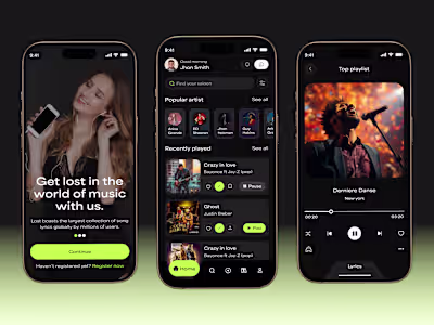 AI-Powered Music Streaming App Design