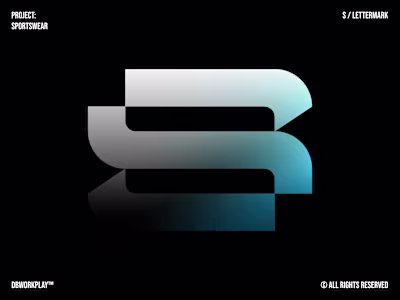 An ‘S’ lettermark with a nice negative space inside, availab...