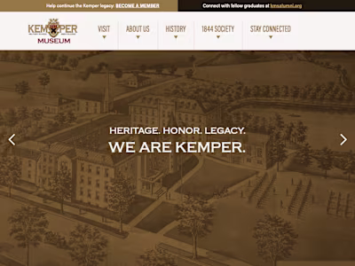 I designed and built this website using Webflow for the Kemp...