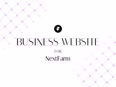 NextFarm Business Website Development