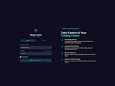 QEdge Capital Trading Platform Development