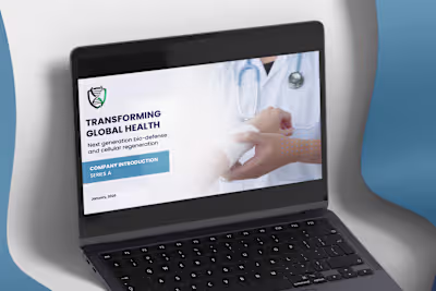 Investor Presentation Design for Biopharma Client