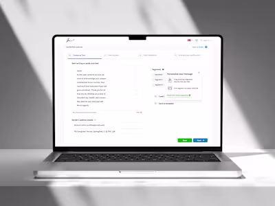 Handwritten card order form