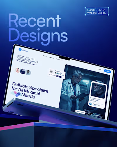 Been experimenting with More Futuristic Leaning Website Desi...