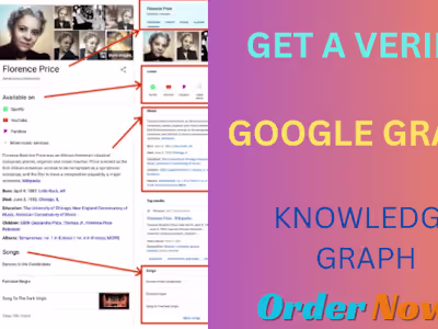 I will create google knowledge panel