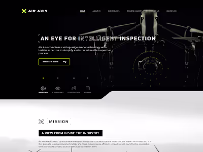 Air Axis: Wordpress website 