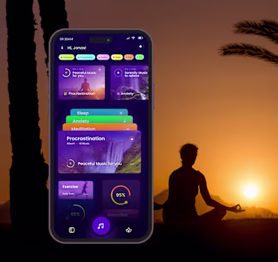 Serenity Audio and Wellness Tracking Mobile App