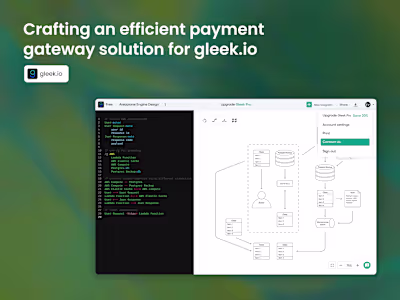 Crafting an efficient payment gateway solution for gleek.io