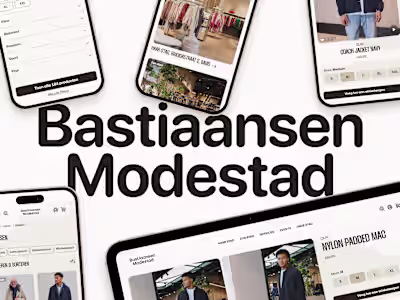 Bastiaansen Modestad | Custom e-commerce design