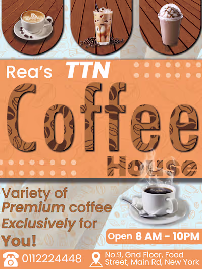 Poster for a Coffee House
