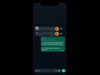 Voice note timestamps feature in Whatsapp!
