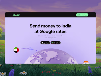 Design and Development of Marketing Landing Pages for Vance