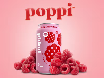 Poopi Beverage Drink - Raspberry Rose Flavor