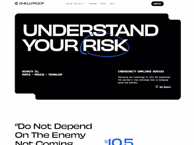 Shellproof Security Branding & Webflow Design + Build