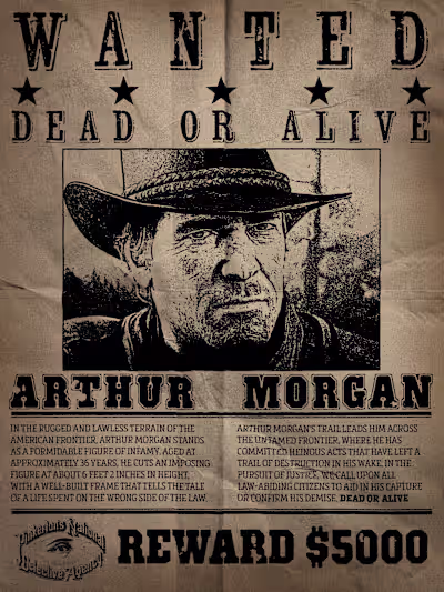 Wild West Wanted Poster