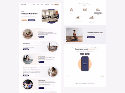 Pilates Studio Website Redesign