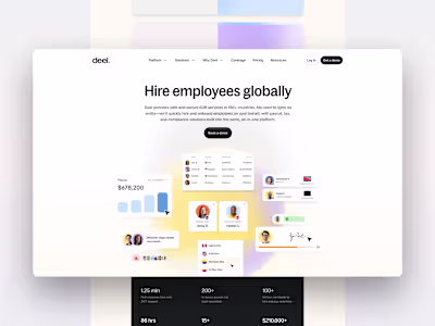 Custom Framer Website for Deel